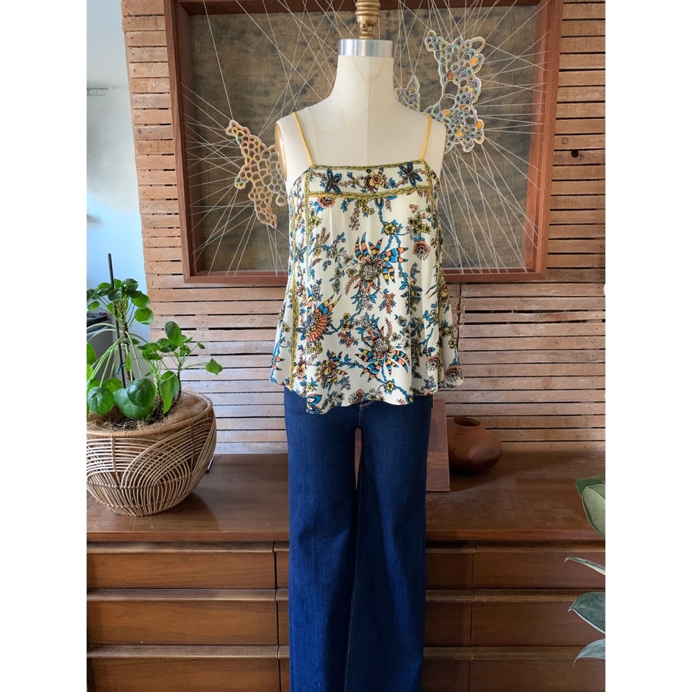 Free People Tank Blouse Flirty Style